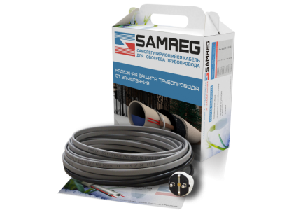 Комплект кабеля Samreg 30-2 (15м) 30 Вт для обогрева труб